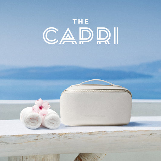 New! Capri Makeup Travel Bag + Two Face Cloths