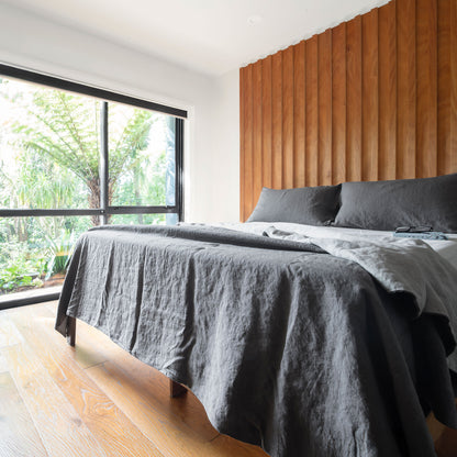 Beautiful French Flax Linen Duvet Cover Set