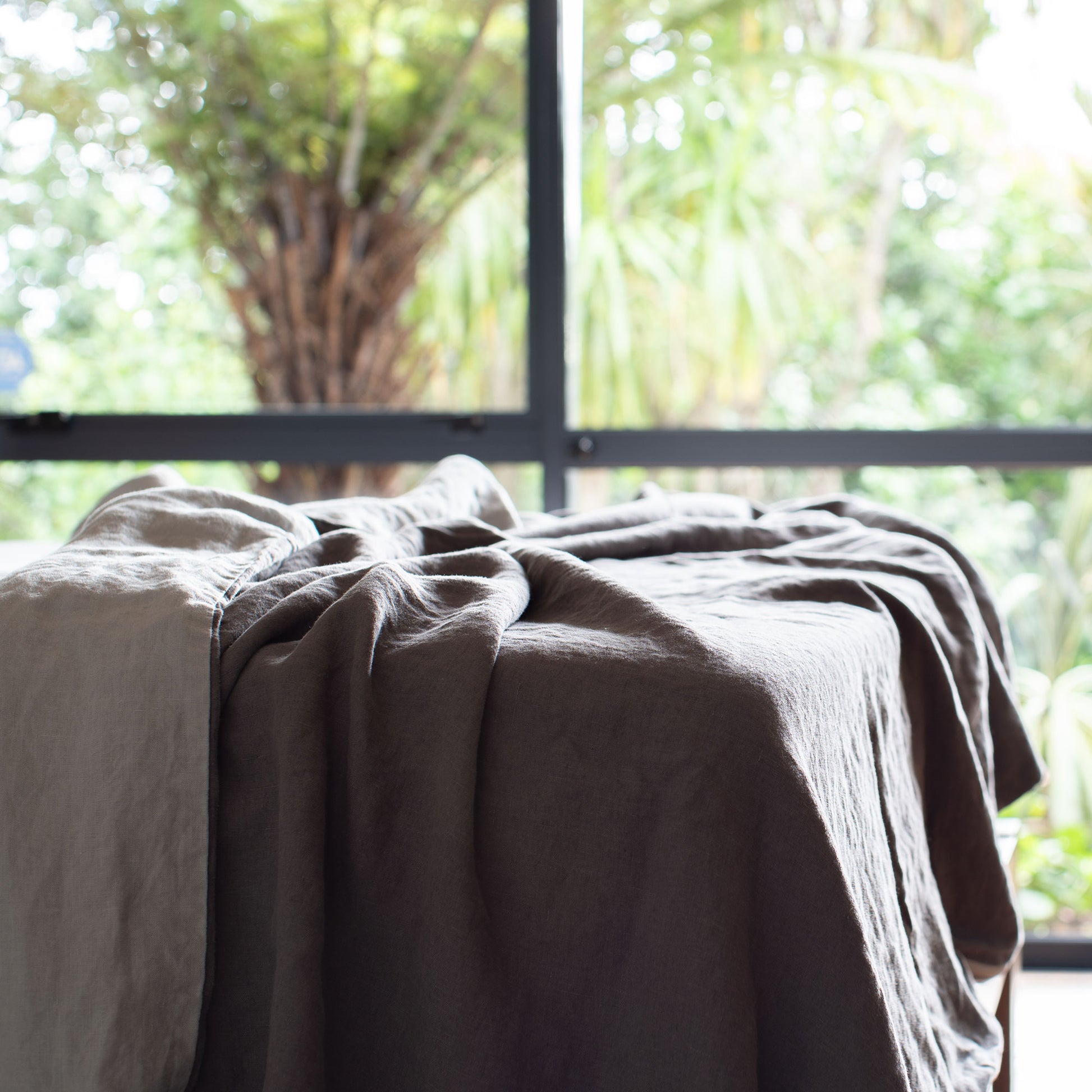 Reversible French Flax Linen Duvet Cover