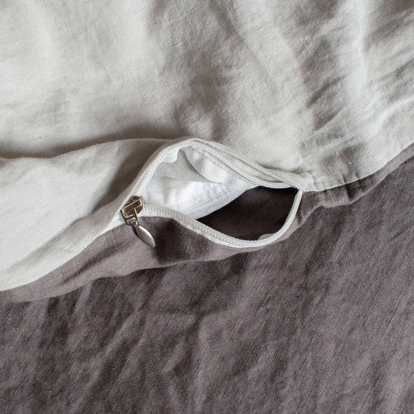 Odds & Sods: Linen Duvet Cover Set Charcoal/Riverstone