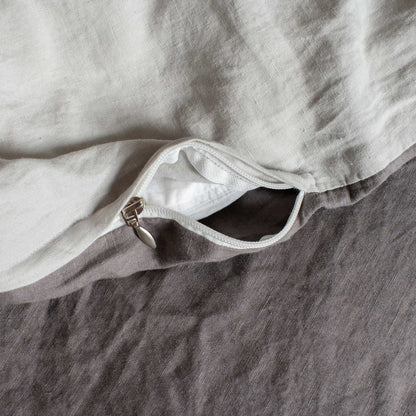 Odds & Sods: Linen Duvet Cover Set Charcoal/Riverstone