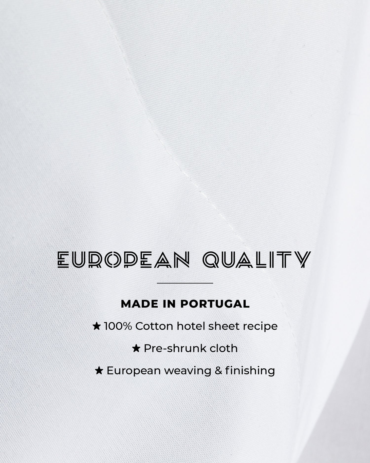 Sheets: European weaving and finishing